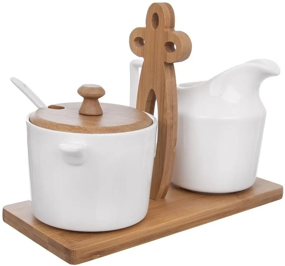 Orion Whiteline Serie Porseleinen Suiker- en Melkkan 280ml