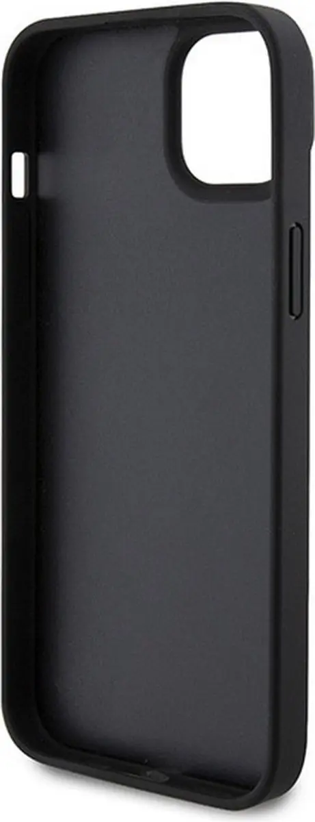 GUESS 4G Triangle Crossbody Hoesje iPhone 15 Plus - Zwart