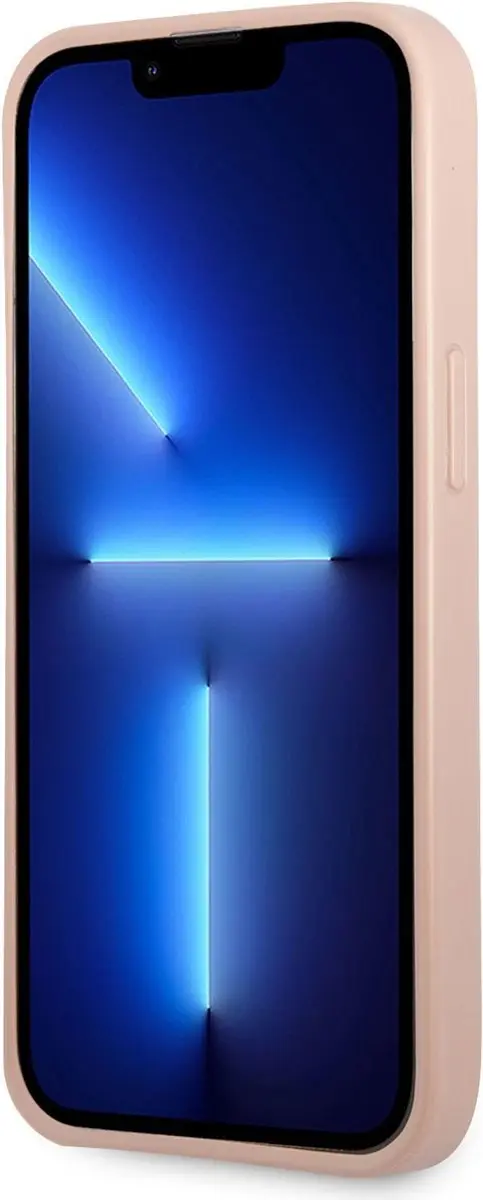 GUESS Saffiano Double Card Hoesje - iPhone 13 Pro Max - Roze