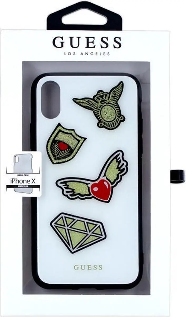 Guess Iconic Hard Case Apple iPhone X/XS - Wit