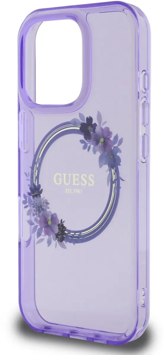 Guess GUHMP16LHFWFCU iPhone 16 Pro Hoesje - Paars