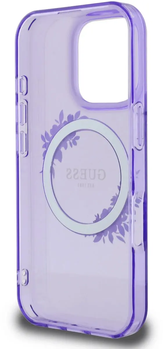 Guess GUHMP16LHFWFCU iPhone 16 Pro Hoesje - Paars
