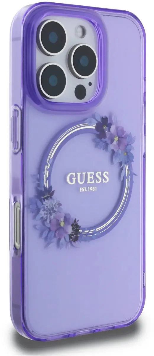 Guess GUHMP16LHFWFCU iPhone 16 Pro Hoesje - Paars - afbeelding 6 van 6