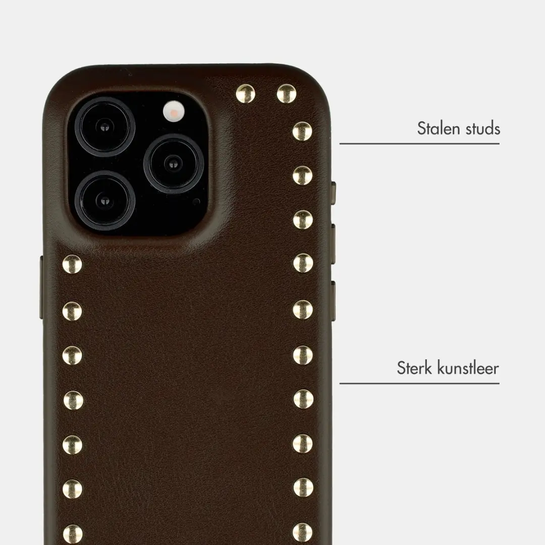 Selencia Hoesje iPhone 15 Pro - Cacao Crush - MagSafe