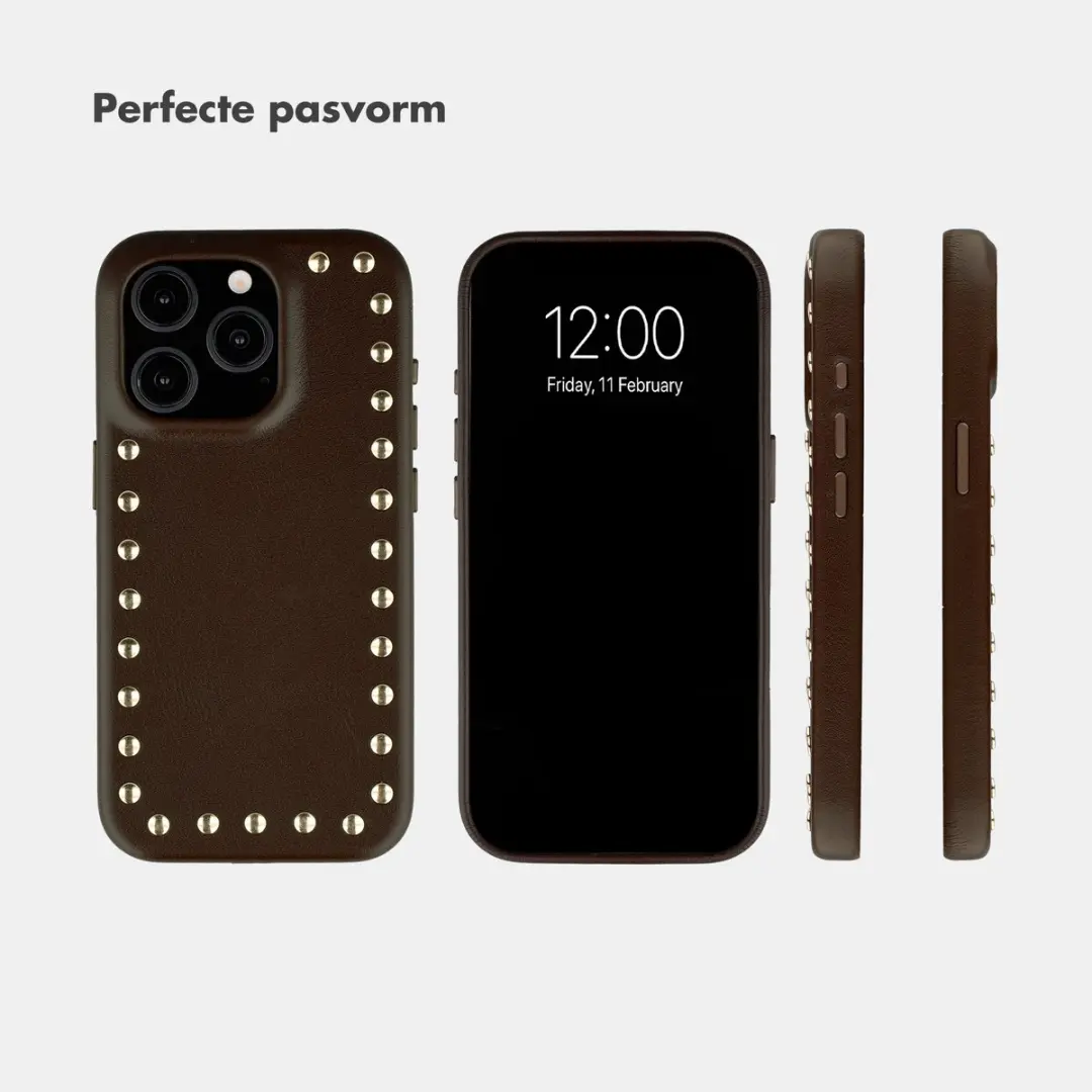 Selencia Hoesje iPhone 15 Pro - Cacao Crush - MagSafe - afbeelding 6 van 6