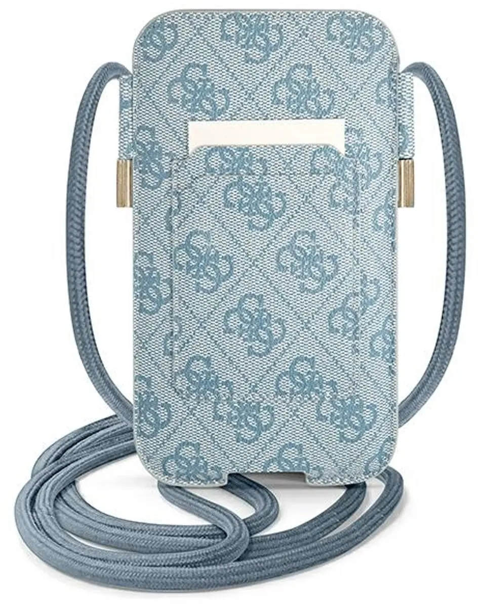 GUESS 4G Stripe Hardcase Hoesje iPhone 14 Pro - Niebieski