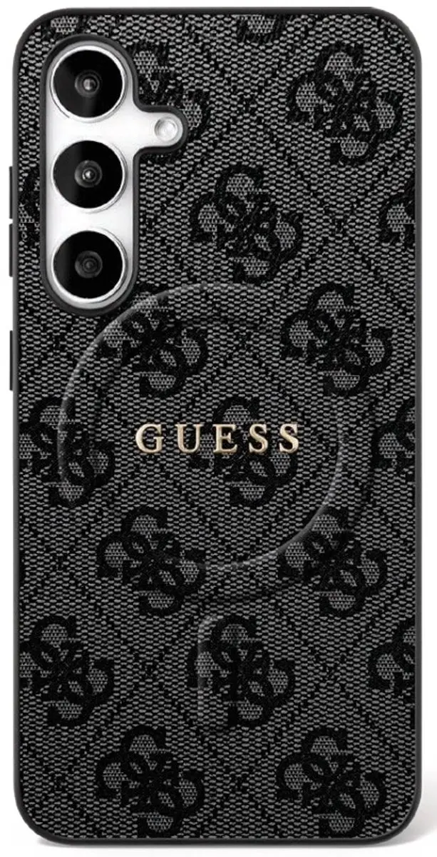 GUESS Case voor Samsung Galaxy S25 FE - Magsafe - 1 Pasje - Zwart