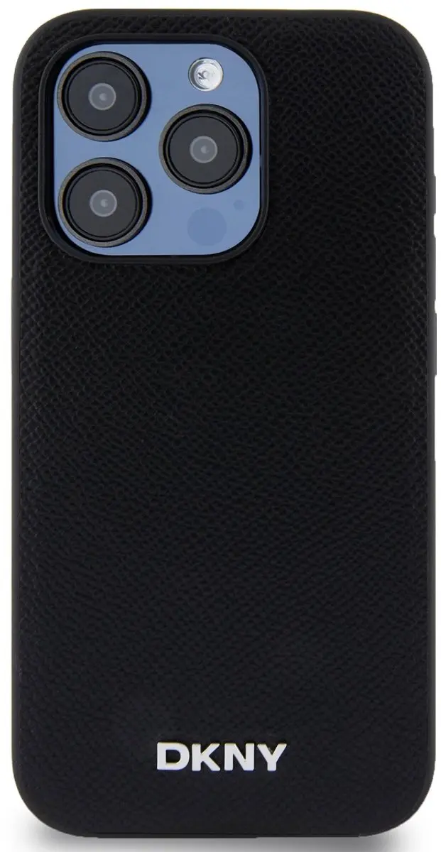 DKNY Hoesje iPhone 15 Pro MagSafe - Zwart DKHMP15LPGHLMK