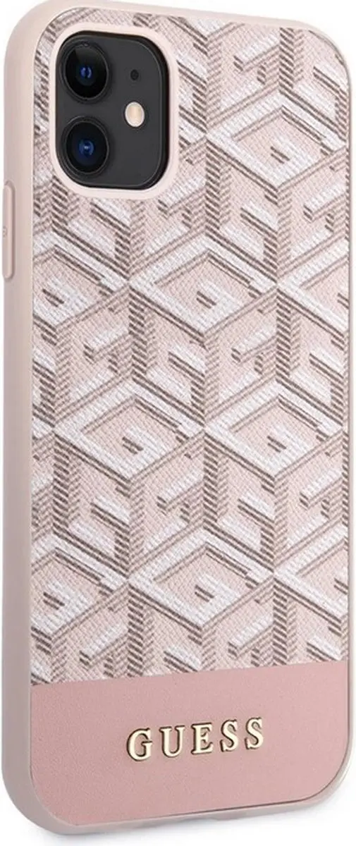 Guess G-Cube MagSafe Hoesje - iPhone 11/XR - Roze