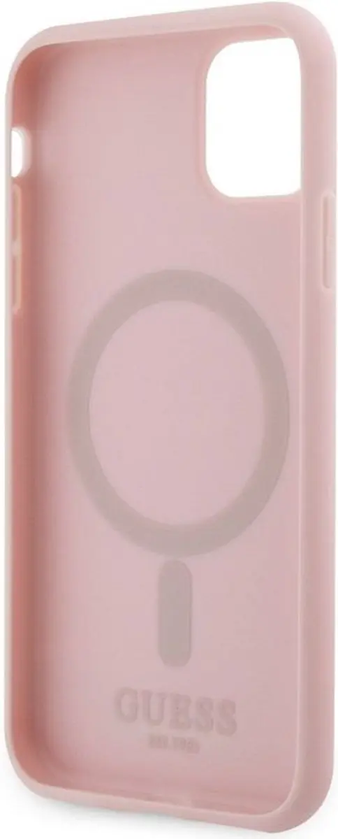 Guess G-Cube MagSafe Hoesje - iPhone 11/XR - Roze