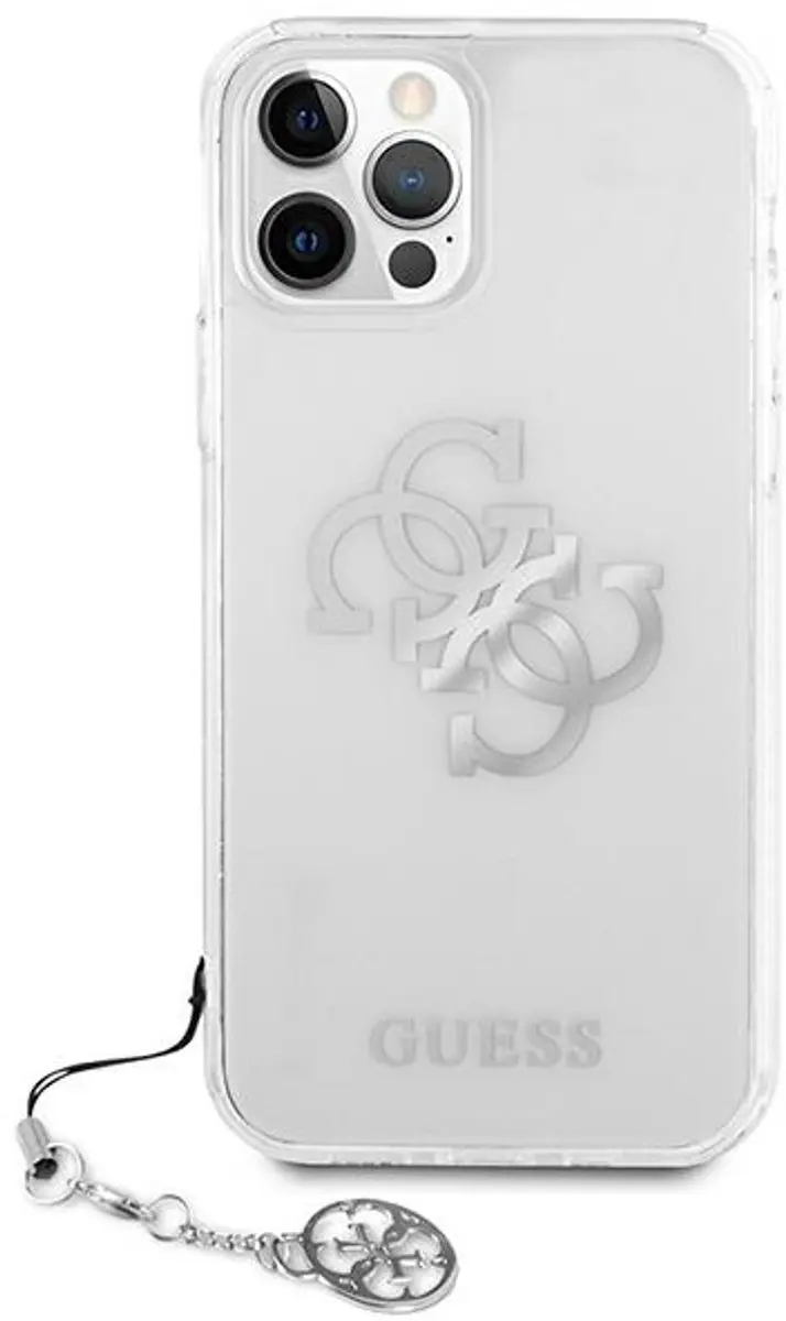 GUESS 4G Charms Silver Logo Back Cover GUHCP12LKS4GSI - Transparant