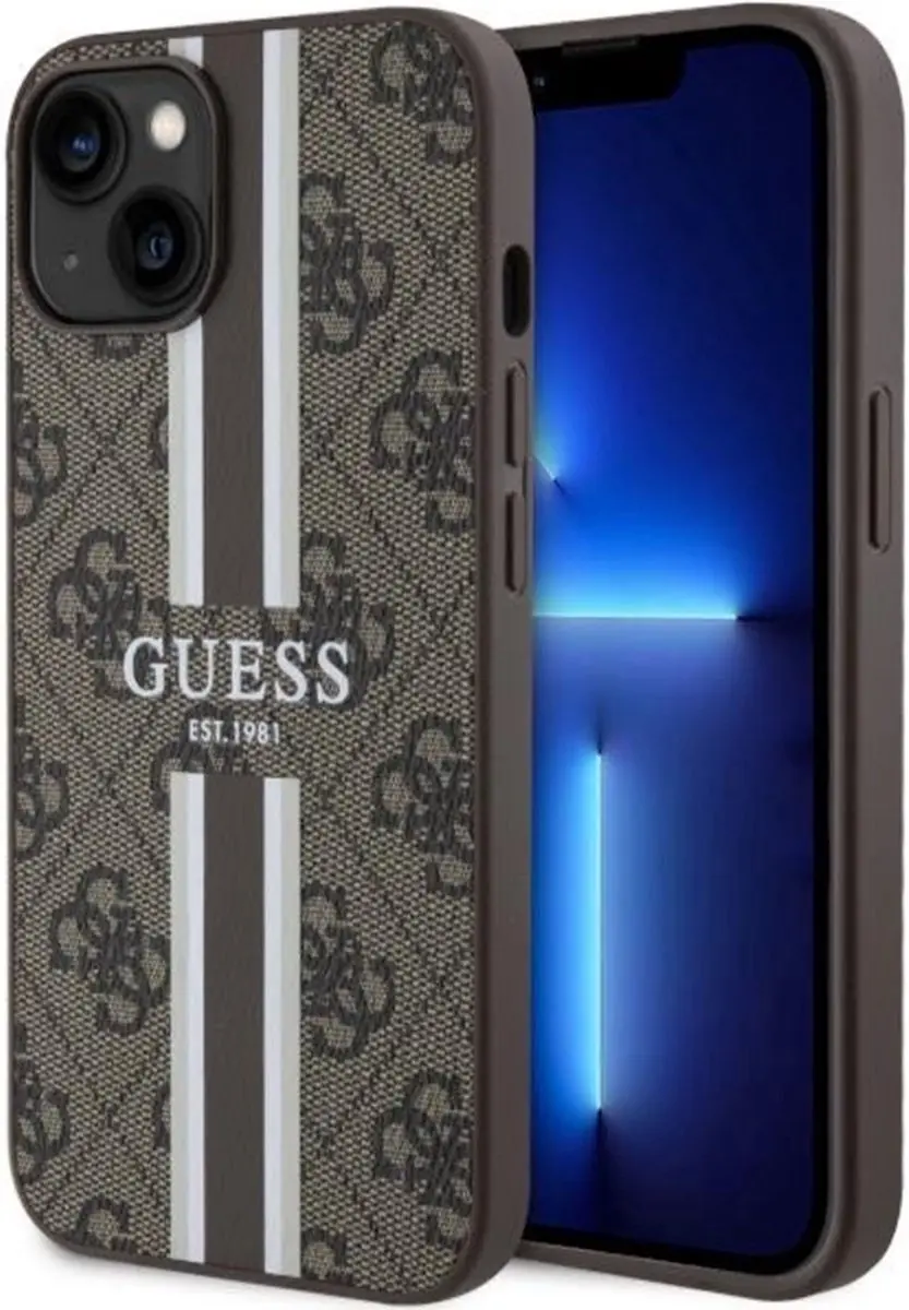 Guess 4G Printed Stripe Back Case