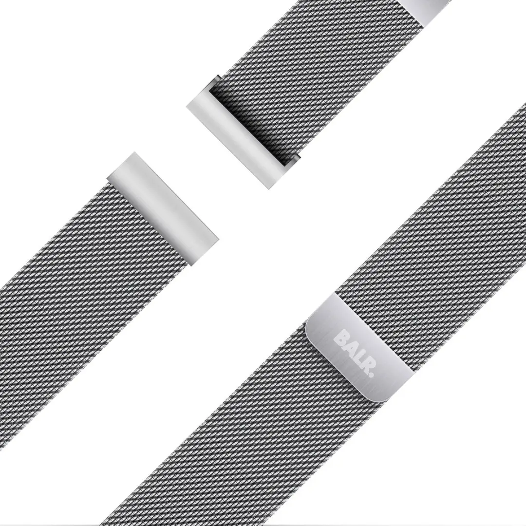 BALR 20mm Milanese Horlogeband - Zilver - One Size