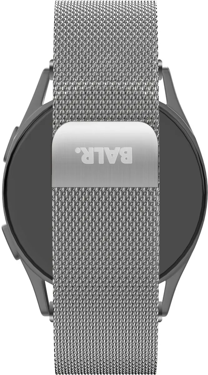 BALR 20mm Milanese Horlogeband - Zilver - One Size