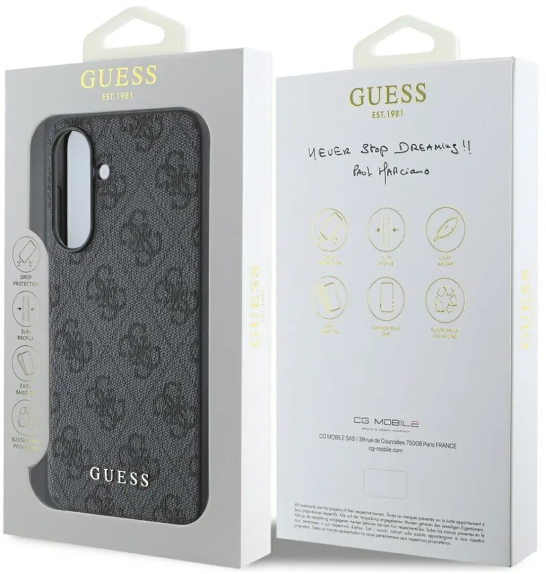 Guess Hard Case Samsung Galaxy A56 - Donkergrijs