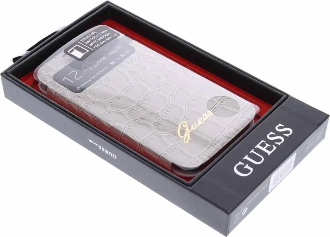 GUESS Collection Crocodile Battery Cover Samsung Galaxy S4 - Beige