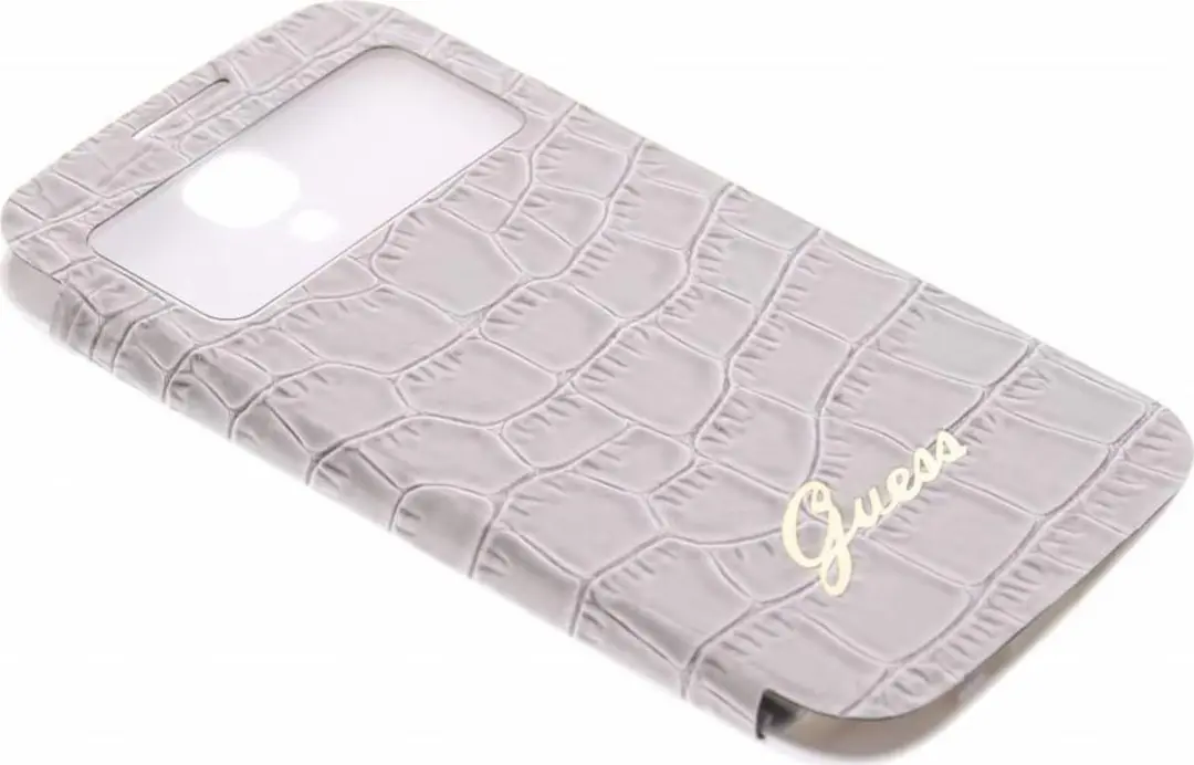 GUESS Collection Crocodile Battery Cover Samsung Galaxy S4 - Beige