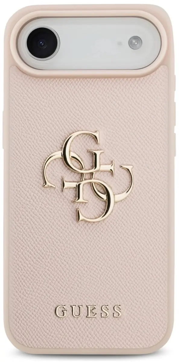 GUESS iPhone 17 Air Hoesje - Roze - Reliëfleerlook - MagSafe - afbeelding 6 van 6