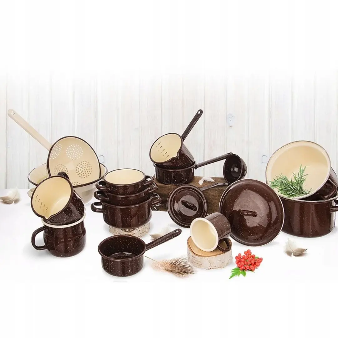 Orion Emaille Mok 400ml - Bruin