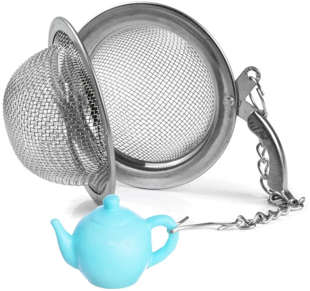 Orion Thee-infuser RVS - Fijnmazig - Zilver/Blauw