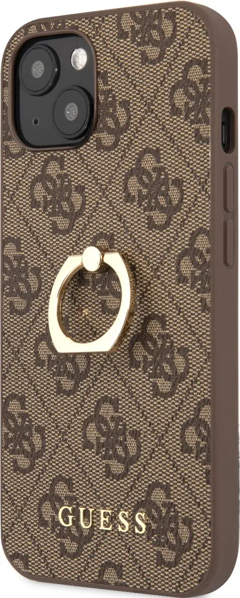 Guess PU Leather Telefoonhoesje iPhone 13 - Bruin