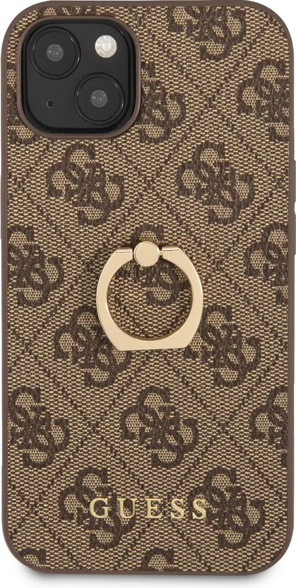 Guess PU Leather Telefoonhoesje iPhone 13 - Bruin