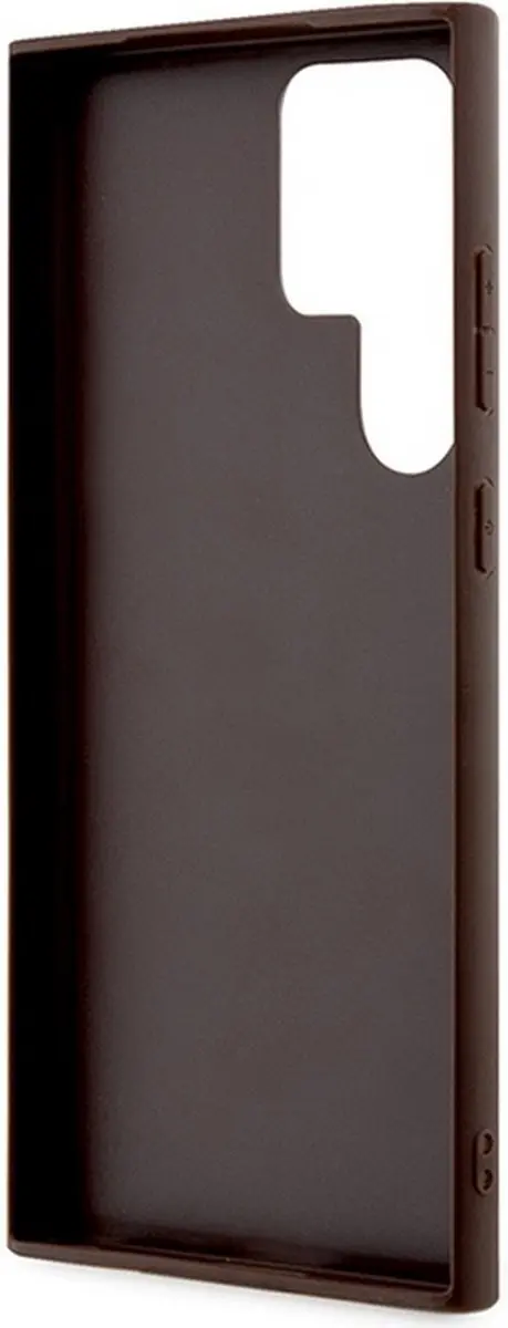 Guess 4G Hoesje Samsung Galaxy S23 Ultra - Bruin