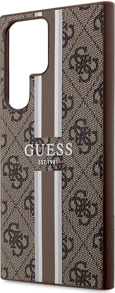 Guess 4G Hoesje Samsung Galaxy S23 Ultra - Bruin