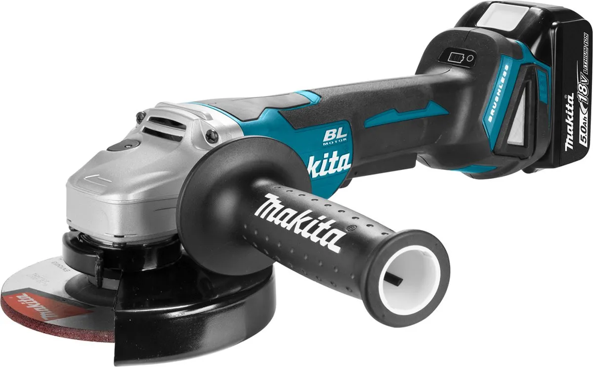 Makita DGA505RTJ Accu Haakse Slijper 18V - 2x Accu