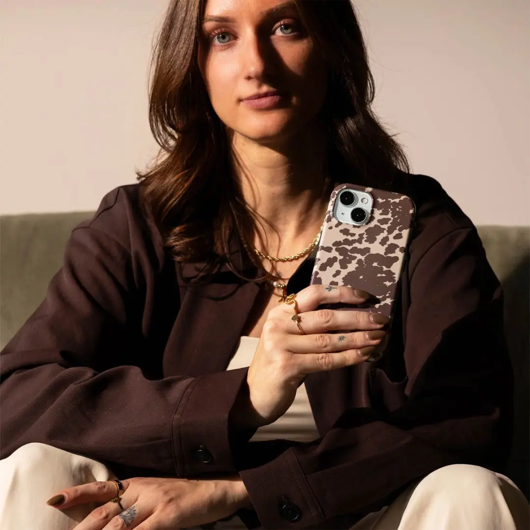 Selencia Hoesje iPhone SE/8/7/6s/6 - Country Moo'd