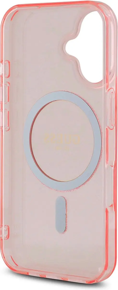 GUESS MagSafe Hoesje iPhone 16 - Roze - GUHMP16SHFGEREP - afbeelding 6 van 6