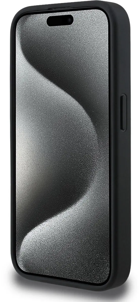 GUESS Telefoonhoesje iPhone 15 Pro - Zwart