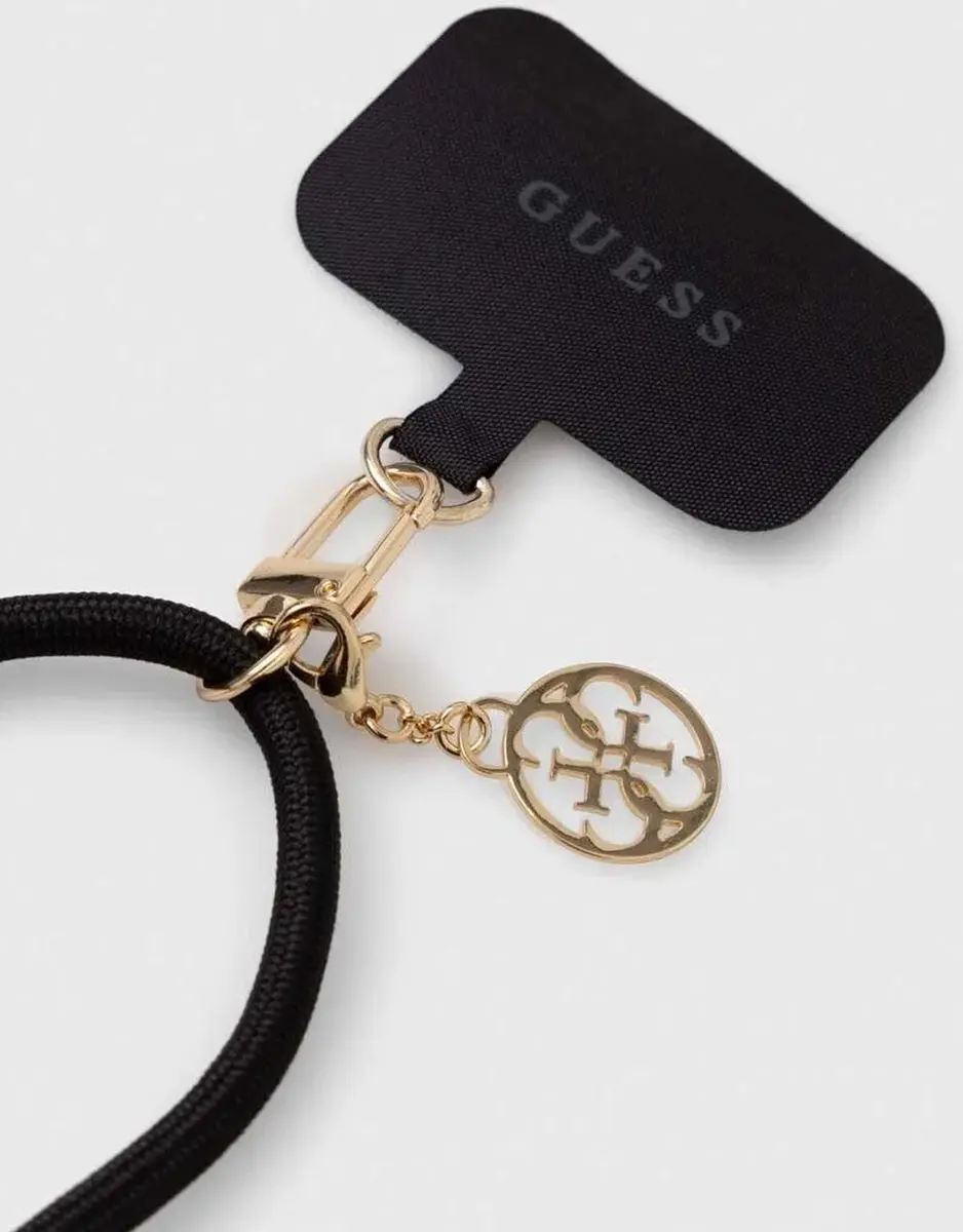 GUESS GUOUCNMG4EK Universele Lederen Band - Zwart