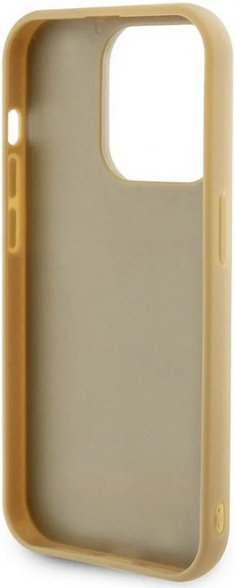 GUESS Square Mirror Back Case Goud - iPhone 15 Pro