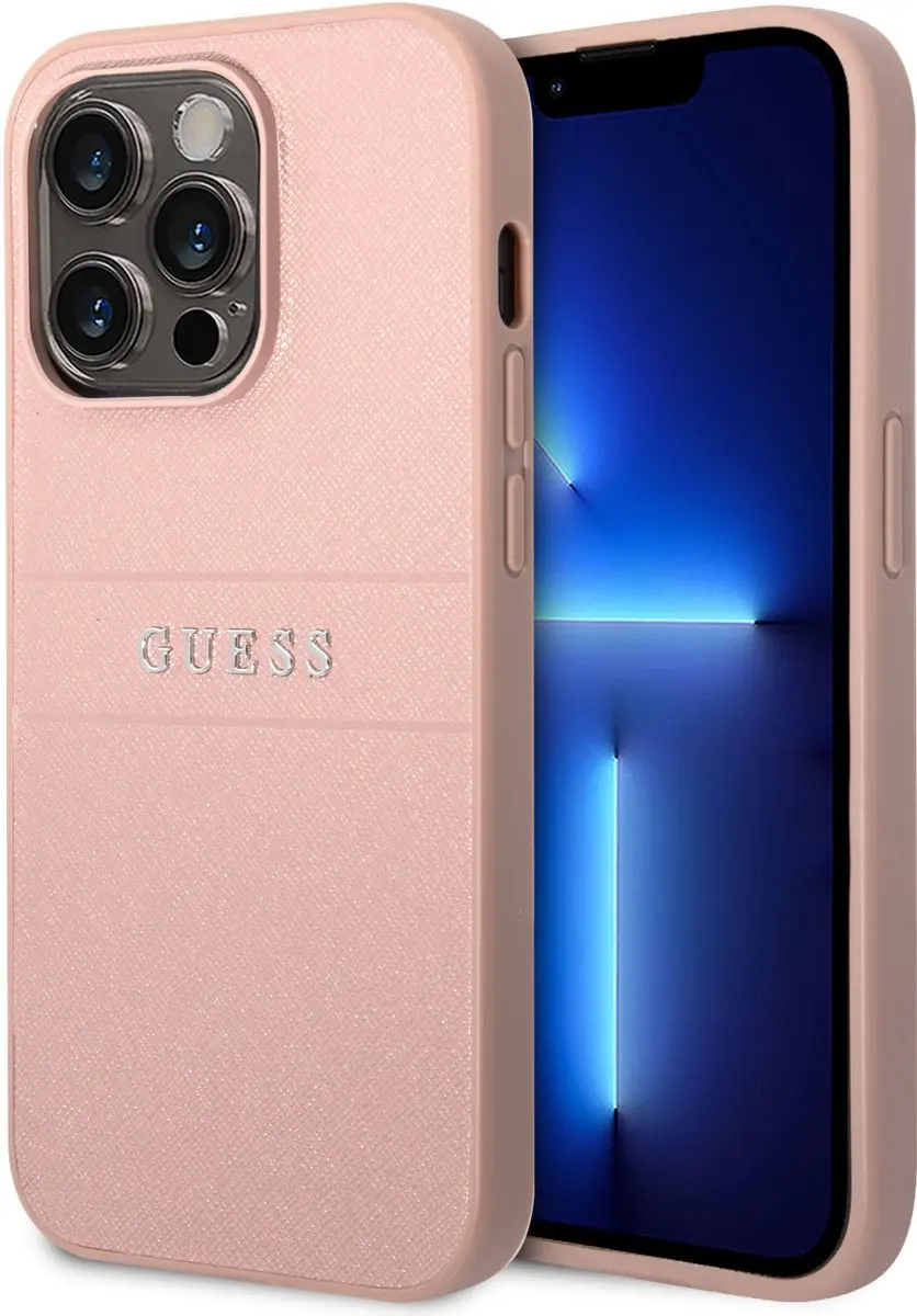 Guess Saffiano Back Case iPhone 14 Pro
