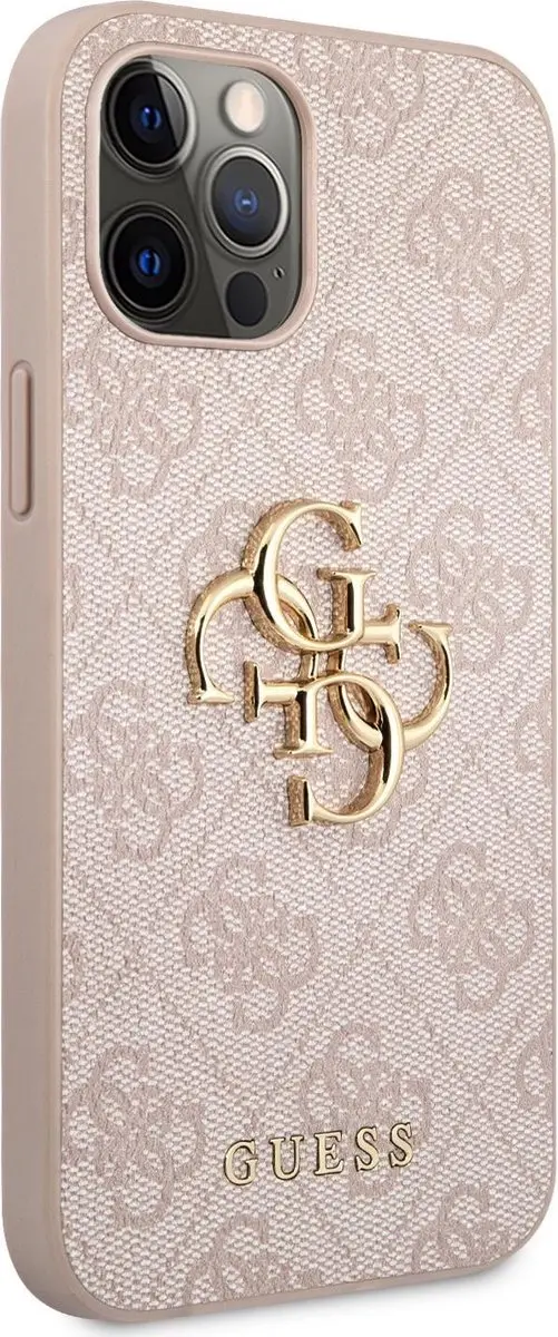 Guess TPU Hoesje GUHCP12M4GMGPI - Roze - iPhone 12/12 Pro - afbeelding 6 van 6