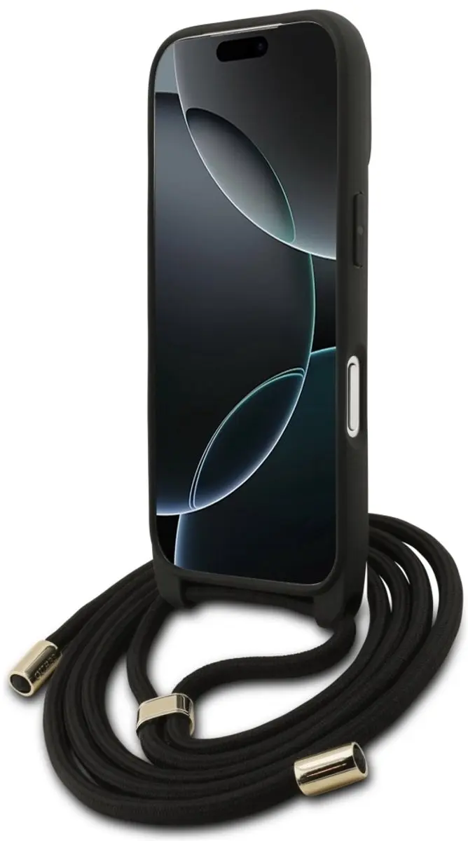 GUESS Back Cover iPhone 17 Pro - Zwart - 3666339526757