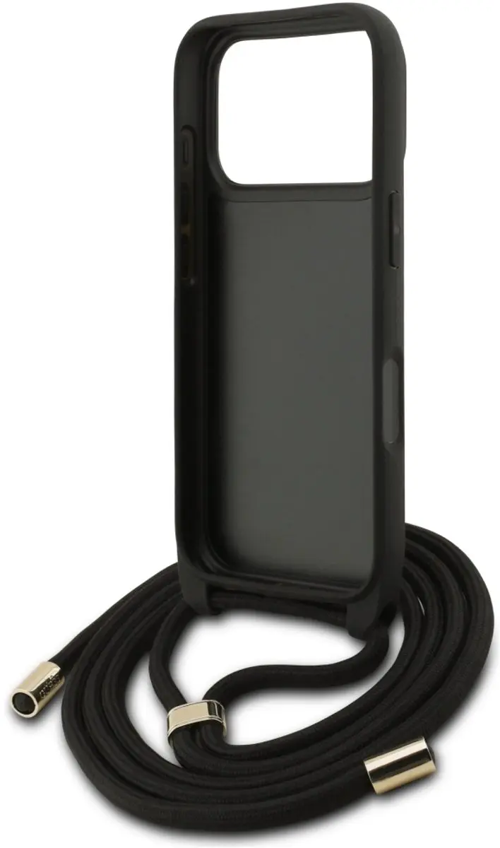 GUESS Back Cover iPhone 17 Pro - Zwart - 3666339526757