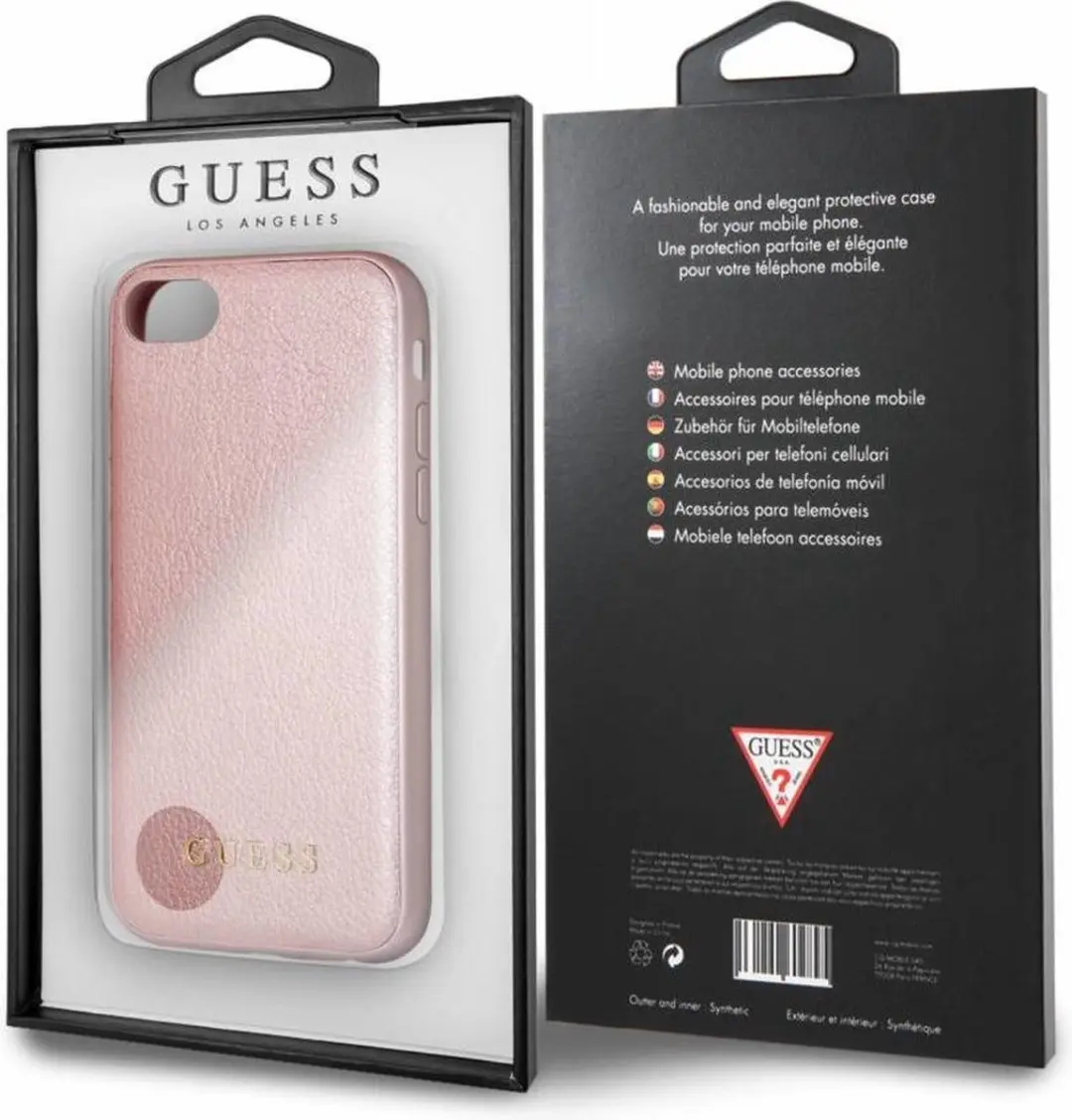 GUESS iPhone Case Rose Goud - Kunstleer - afbeelding 6 van 6