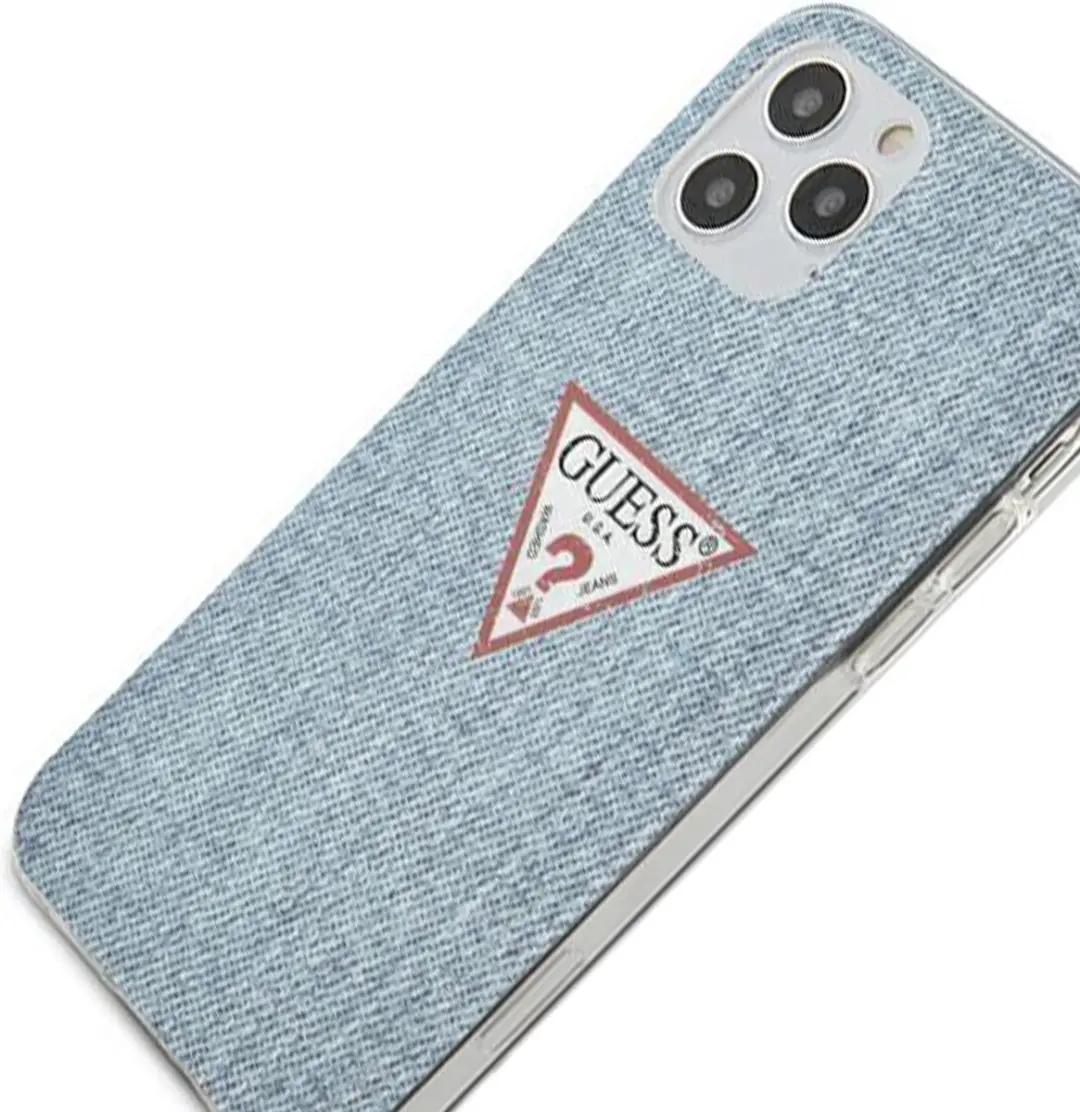 GUESS Denim Hard Case iPhone 12 Pro Max - Lichtblauw