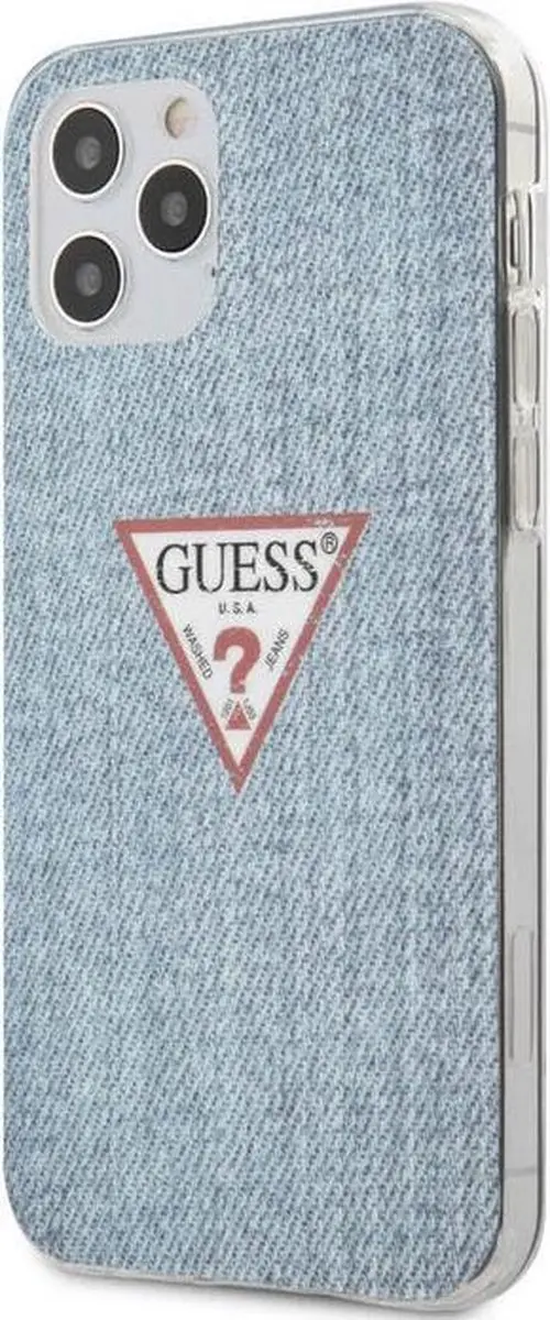 GUESS Denim Hard Case iPhone 12 Pro Max - Lichtblauw