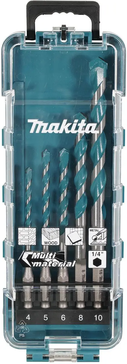 Makita 5-delige Borenset E-16732 - Metaal/Aluminium/Steen