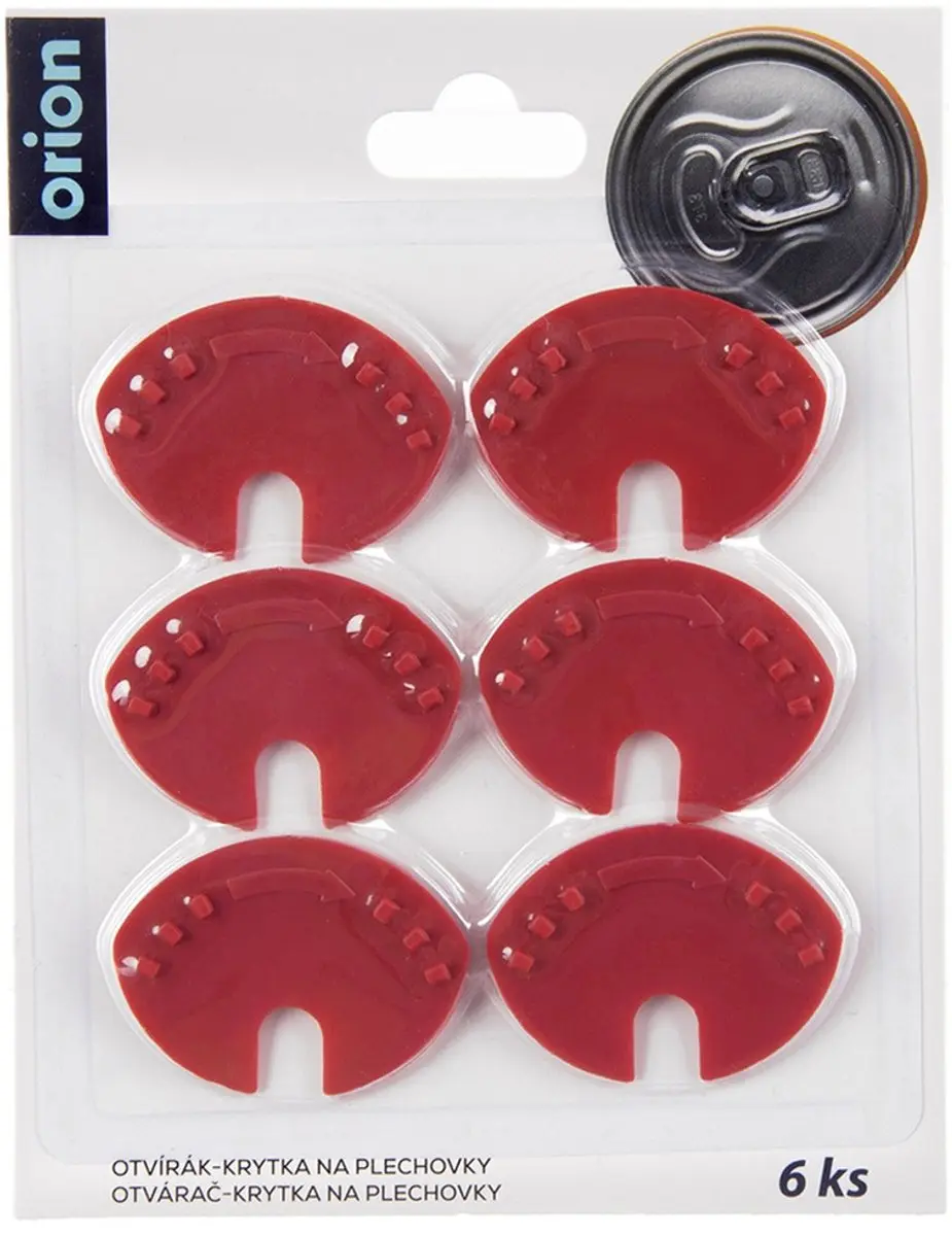 Orion Otwieracze & Beschermkapjes 6 Stuks - Rood