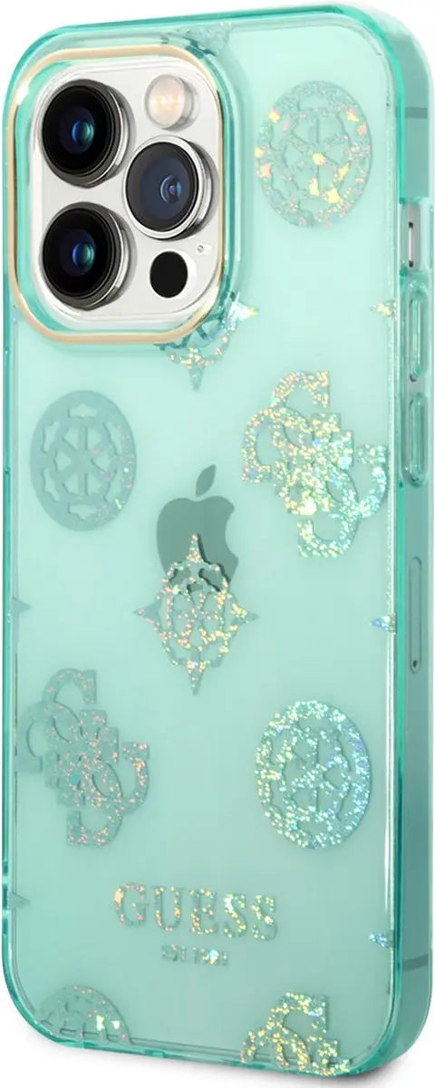 GUESS iPhone 14 Pro Telefoonhoesje - Groen & Blauw - MagSafe - afbeelding 6 van 6