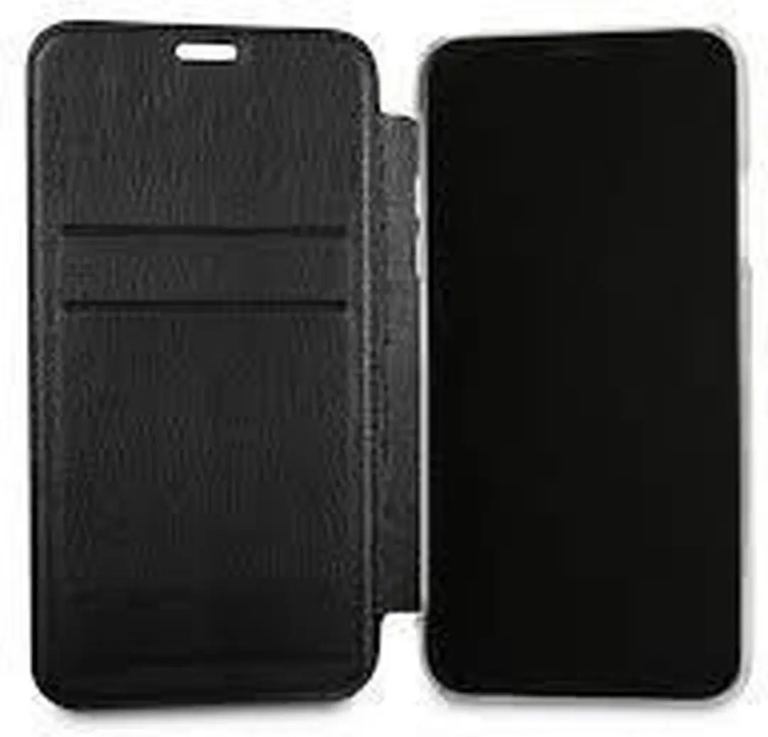 GUESS iPhone Xs Bookcase Hoesje S212-3 - Zwart