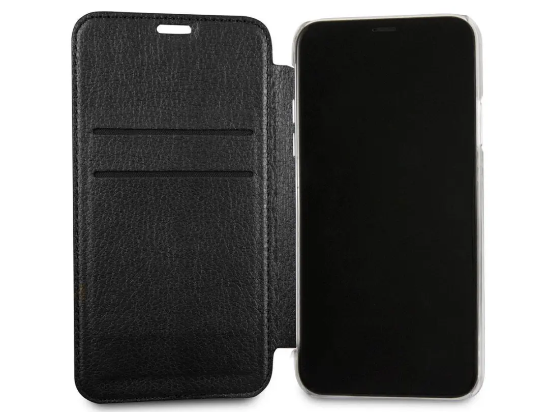 GUESS iPhone Xs Bookcase Hoesje S212-3 - Zwart