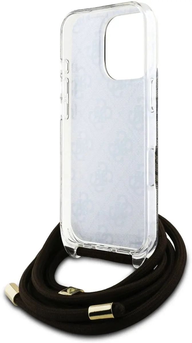 GUESS IML 4G Crossbody iPhone 16 Pro Hoesje - Bruin