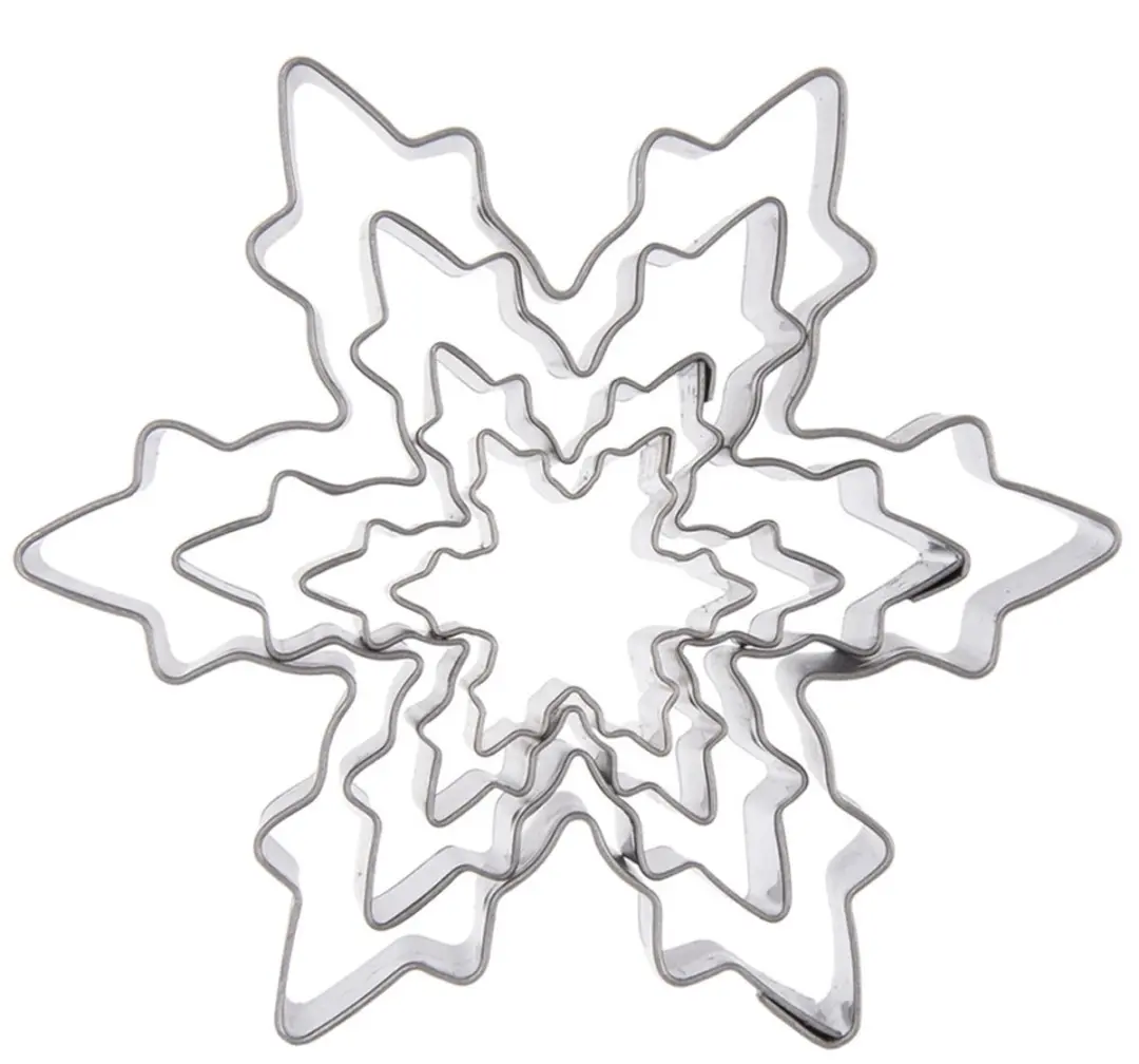 Orion Edelstaal Koekjessnijders Sneeuwvlok