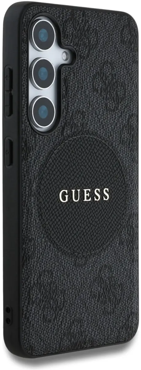 GUESS 4G Cirkel Logo Hoesje Samsung Galaxy S25 Plus - Zwart