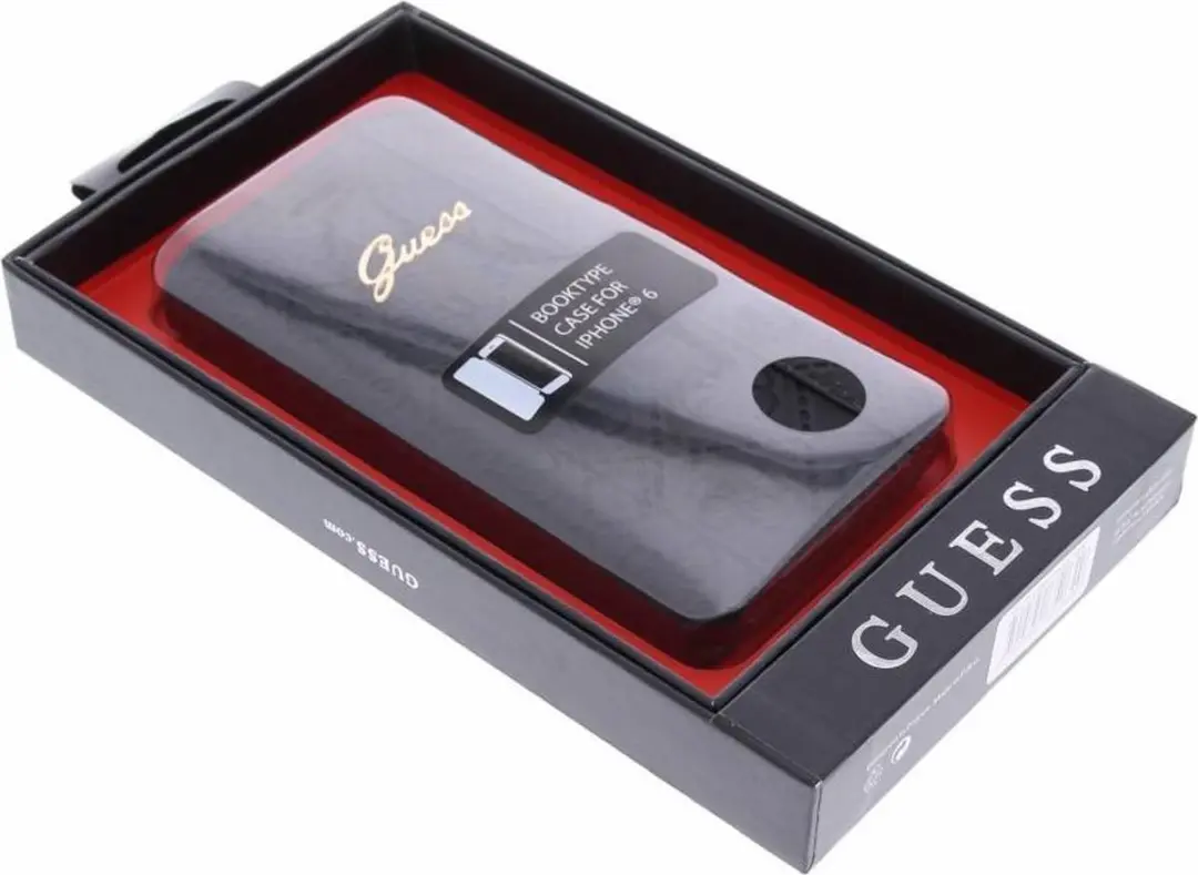GUESS iPhone 6 Scarlett Folio Hoesje - Zwart